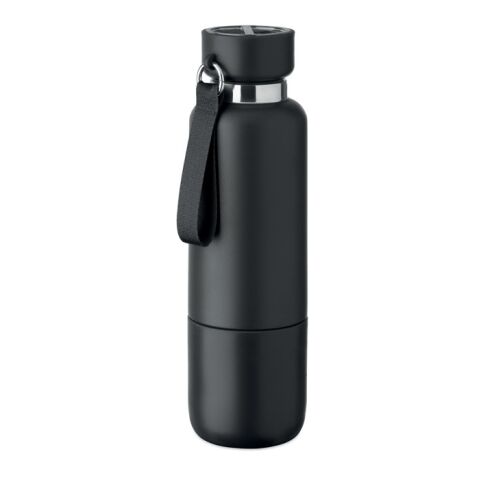 Doppelwandige Flasche 500ml schwarz | ohne Werbeanbringung | Nicht verfügbar | Nicht verfügbar | Nicht verfügbar