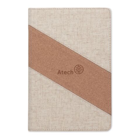 A5-Notizbuch mit 15W-Ladegerät beige | ohne Werbeanbringung | Nicht verfügbar | Nicht verfügbar | Nicht verfügbar