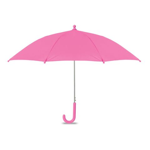 Werbeartikel 18" Regenschirm für Kinder – fuchsia – mit Logo bedruckt
