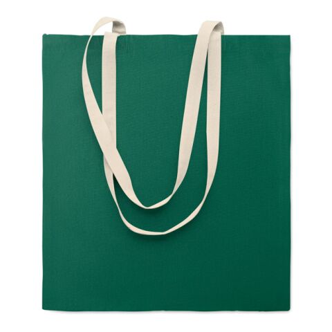 Werbeartikel Einkaufstasche aus Baumwolle – dunkelgrün – mit Logo bedruckt