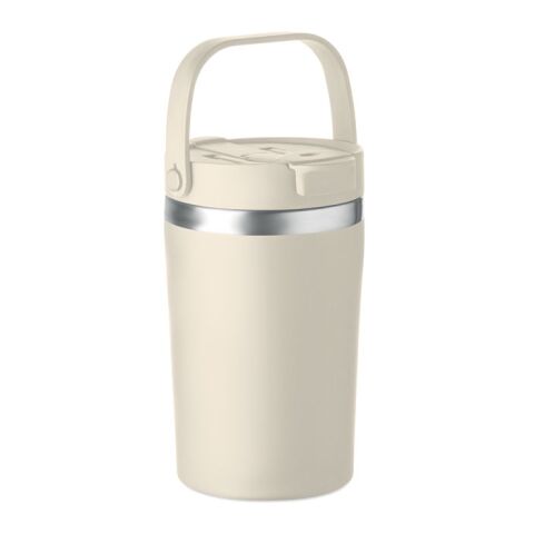 Doppelwandiger Becher 350 ml beige | ohne Werbeanbringung | Nicht verfügbar | Nicht verfügbar