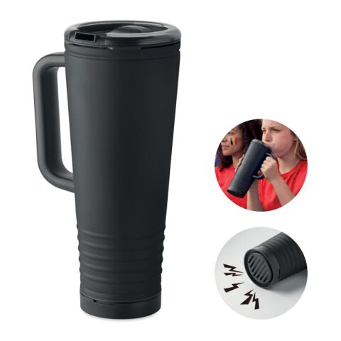 Doppelwandiger Becher 700ml schwarz | ohne Werbeanbringung | Nicht verfügbar | Nicht verfügbar | Nicht verfügbar