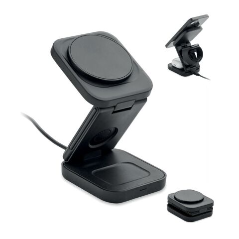 3in1 faltbare Ladestation schwarz