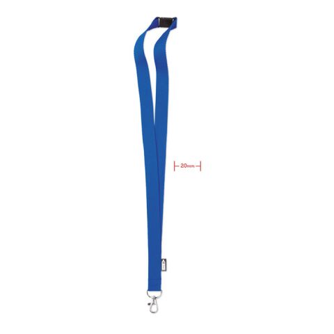 Lanyard RPET 20mm königsblau | ohne Werbeanbringung | Nicht verfügbar | Nicht verfügbar | Nicht verfügbar
