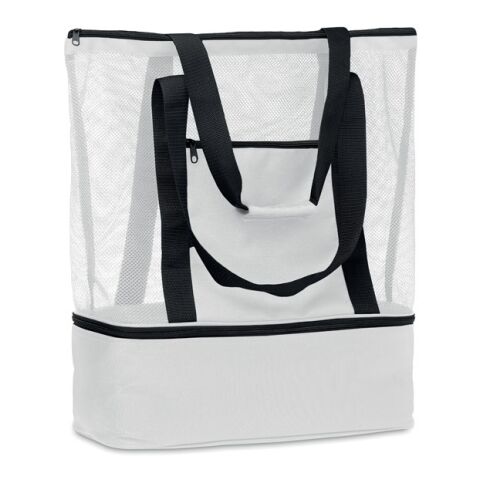 Mesh Shopping Tasche 600D RPET weiß | ohne Werbeanbringung | Nicht verfügbar | Nicht verfügbar | Nicht verfügbar