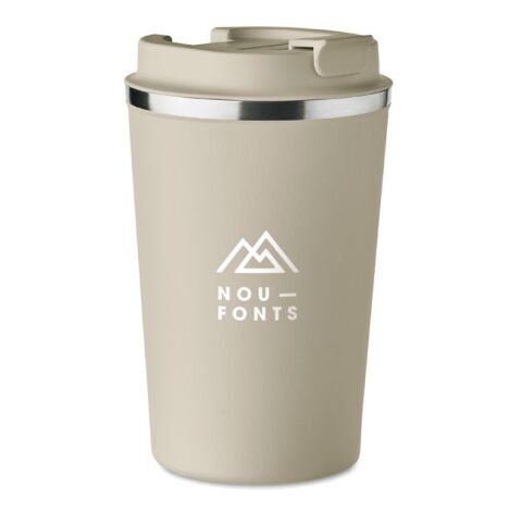 Doppelwandiger Becher 350ml beige | ohne Werbeanbringung | Nicht verfügbar | Nicht verfügbar | Nicht verfügbar