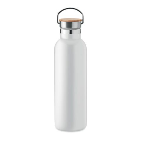Werbeartikel Isolierflasche 750 ml – weiß – mit Logo bedruckt