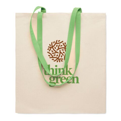 Werbeartikel Einkaufstasche 140g/m² – limette – mit Logo bedruckt