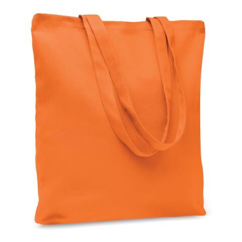 Werbeartikel Einkaufstasche Canvas 270 g/m² – orange – mit Logo bedruckt