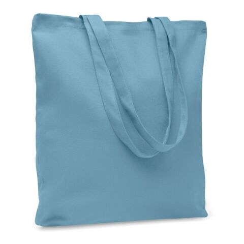 Werbeartikel Einkaufstasche Canvas 270 g/m² – petrol – mit Logo bedruckt