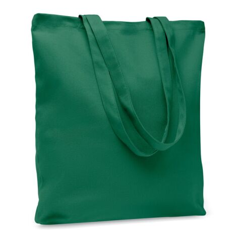 Werbeartikel Einkaufstasche Canvas 270 g/m² – dunkelgrün – mit Logo bedruckt