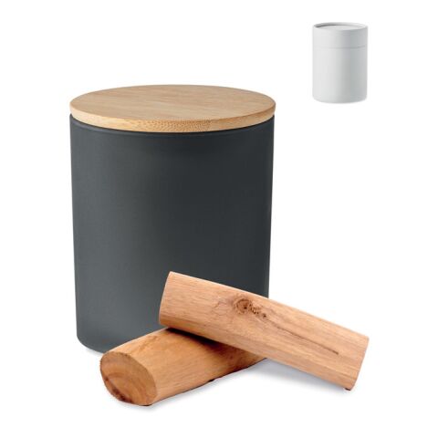 Werbeartikel Kerze im Glas 280 g | schwarz | mit Logo bedrucken