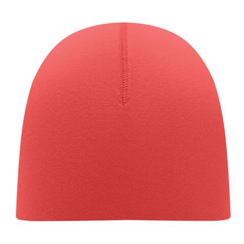 Werbeartikel Mütze MO6645-70 – rot – mit Logodruck 190 g/m² Baumwoll-Mix moderner Beanie für Firmenevents