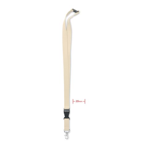 Lanyard Baumwolle 20mm beige | ohne Werbeanbringung | Nicht verfügbar | Nicht verfügbar | Nicht verfügbar
