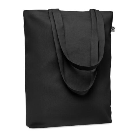 Einkaufstasche Canvas mit langen Tragegriffen schwarz | ohne Werbeanbringung | Nicht verfügbar | Nicht verfügbar | Nicht verfügbar