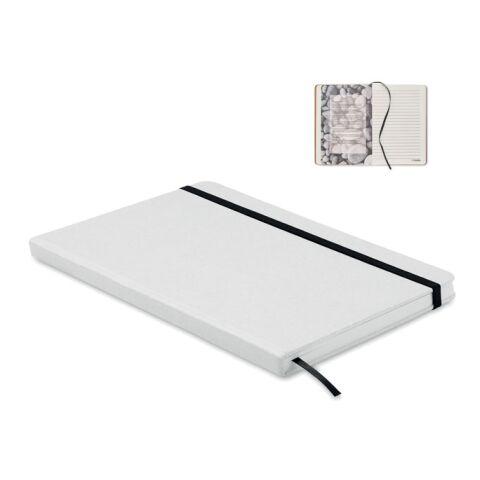 Werbeartikel DIN A5 Notizbuch Karton – transparent – mit Logo bedruckt