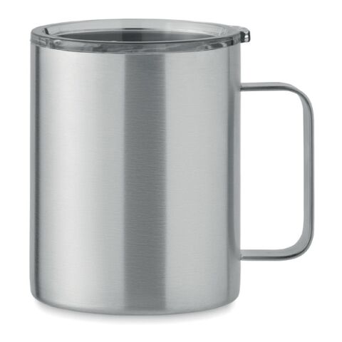 Doppelwandiger Becher 300 ml aus recyceltem Edelstahl mattsilber | ohne Werbeanbringung | Nicht verfügbar | Nicht verfügbar | Nicht verfügbar