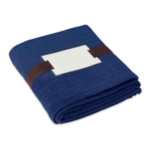 Fleece-Decke mit bedruckbarer Karte blau | ohne Werbeanbringung | Nicht verfügbar | Nicht verfügbar | Nicht verfügbar