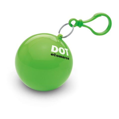 Werbeartikel Regenponcho in Kugel | limette | mit Logo bedrucken