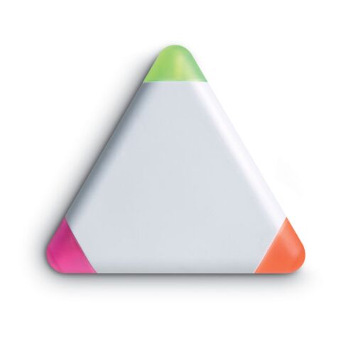 Textmarker in Dreiecksform weiß | ohne Werbeanbringung | Nicht verfügbar | Nicht verfügbar