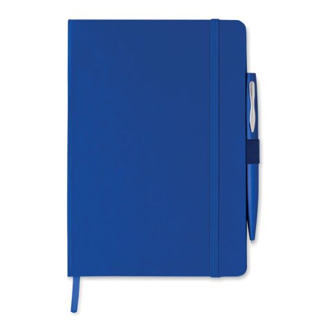 DIN A5 Notizbuch mit Stift blau | ohne Werbeanbringung | Nicht verfügbar | Nicht verfügbar