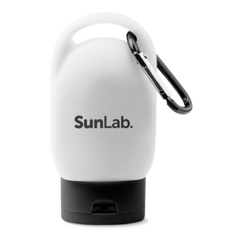 Sonnencreme mit Karabiner