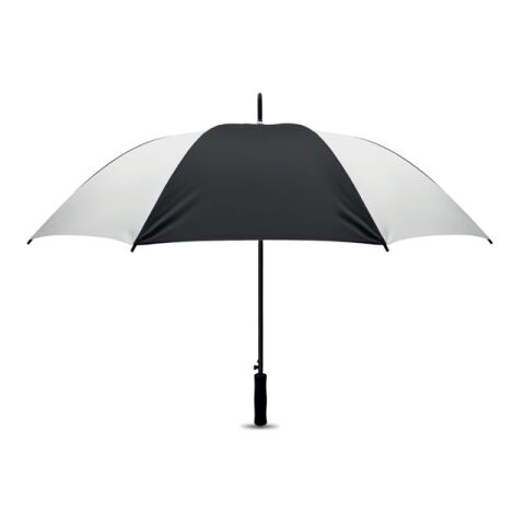 Werbeartikel Regenschirm 68,5 cm – weiß schwarz