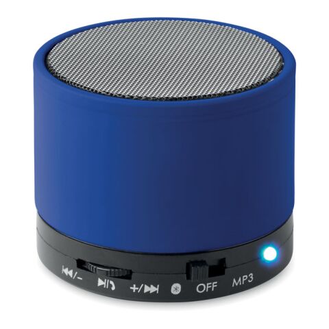 Bluetooth Lautsprecher, rund königsblau | ohne Werbeanbringung | Nicht verfügbar | Nicht verfügbar