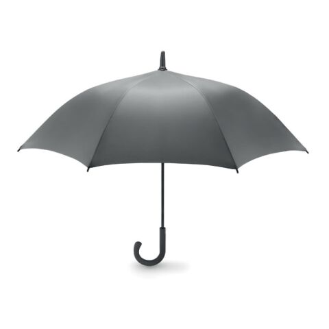 Automatik Regenschirm Luxus gebogener Griff grau | ohne Werbeanbringung | Nicht verfügbar | Nicht verfügbar | Nicht verfügbar