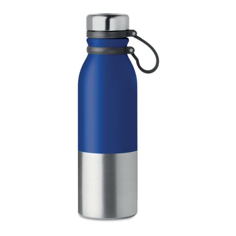 Doppelwandige Trinkflasche Silikonbeschichtung königsblau | ohne Werbeanbringung | Nicht verfügbar | Nicht verfügbar | Nicht verfügbar