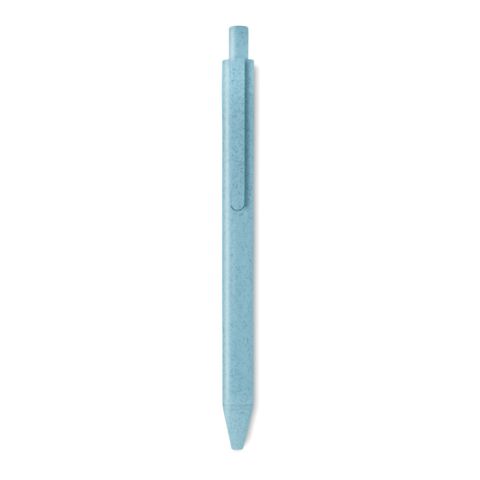 Druckkugelschreiber aus Weizenstrohhalm blau | ohne Werbeanbringung | Nicht verfügbar | Nicht verfügbar
