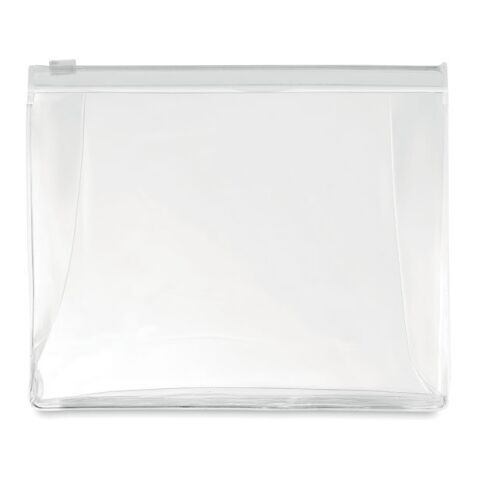 Kosmetiktasche mit Reißverschluss transparent-weiß | ohne Werbeanbringung | Nicht verfügbar | Nicht verfügbar
