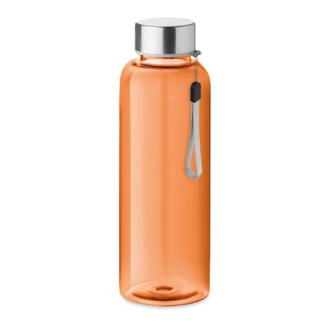 RPET Flasche 500ml transparent-orange | ohne Werbeanbringung | Nicht verfügbar | Nicht verfügbar | Nicht verfügbar