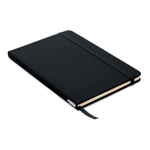 DIN A5 Notizbuch 600D RPET schwarz | ohne Werbeanbringung | Nicht verfügbar | Nicht verfügbar | Nicht verfügbar