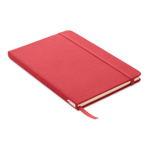 DIN A5 Notizbuch 600D RPET rot | ohne Werbeanbringung | Nicht verfügbar | Nicht verfügbar | Nicht verfügbar