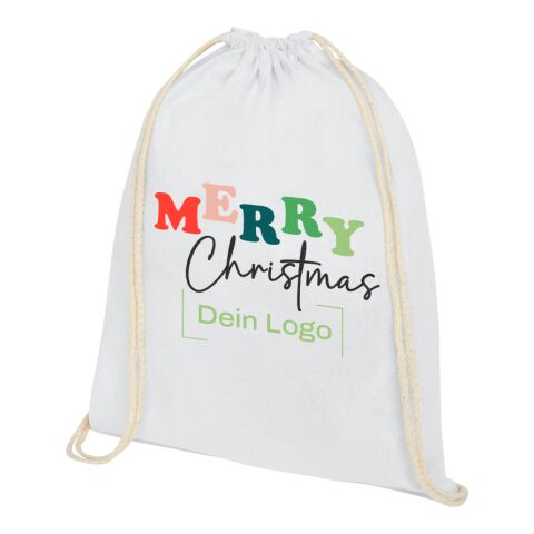 *Christmas* Oregon Beutel Weiß | Merry Christmas | 4C DTF Transfer