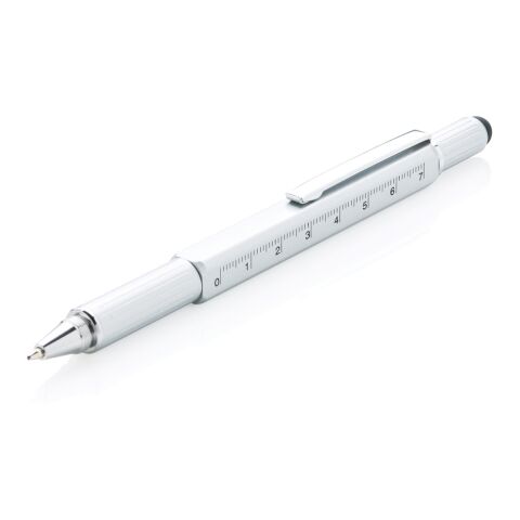 5-in-1 Tool-Stift grau | ohne Werbeanbringung | Nicht verfügbar | Nicht verfügbar | Nicht verfügbar