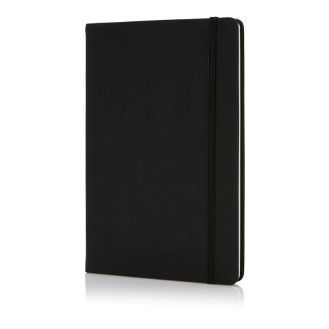 Deluxe Hardcover PU A5 Notizbuch schwarz | ohne Werbeanbringung | Nicht verfügbar | Nicht verfügbar