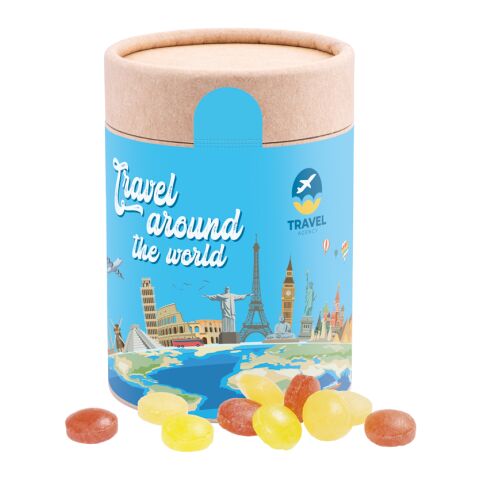 Papierdose Eco Maxi ohne Werbeanbringung | Mini Bonbons Fruchtmix