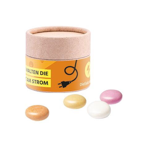 Papierdose Eco Mini ohne Werbeanbringung | Mentos Kaudragee Fruit