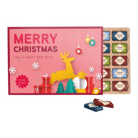 Premium Tisch Adventskalender Eco 4c Euroskala | Sarotti Schokoladentäfelchen