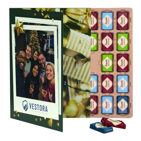 Premium Tisch Adventskalender Flip Cover Eco Hochformat Sarotti Schokoladentäfelchen