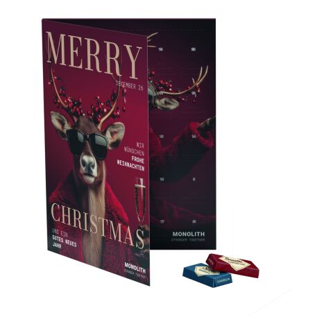 Premium Tisch Adventskalender Flip Cover Hochformat Sarotti Schokoladentäfelchen