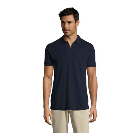 Werbeartikel PRIME HERREN POLO 200g – navy blau – S – mit Logo bedruckt