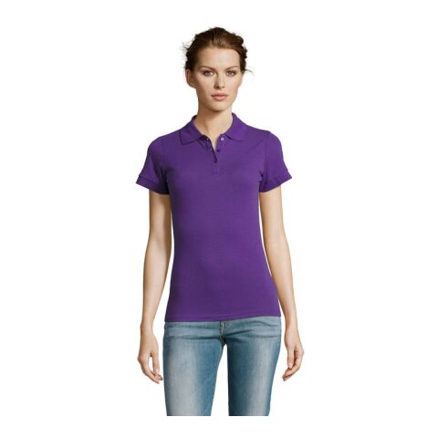 Werbeartikel PRIME DAMEN POLO 200g – dunkellila – 3XL – mit Logo bedruckt