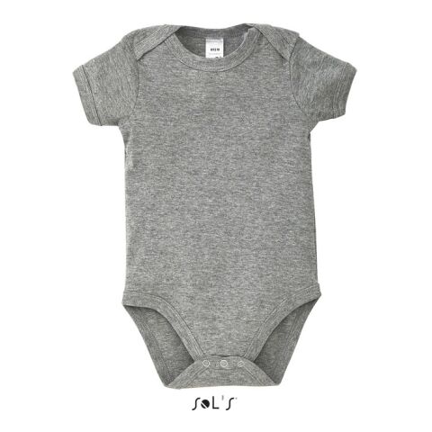 BAMBINO BABY BODY 180g grau melange | S | ohne Werbeanbringung | Nicht verfügbar | Nicht verfügbar | Nicht verfügbar
