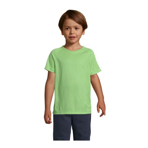 Werbeartikel SPORTY KINDERT-SHIRT 140g – apfelgrün – 3XL – mit Logo bedruckt
