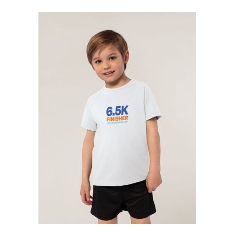 SPORTY KINDERT-SHIRT 140g aqua | 3XL | 1-farbiger Siebdruck | Vorderseite Brust | 70 mm x 70 mm | Nicht verfügbar