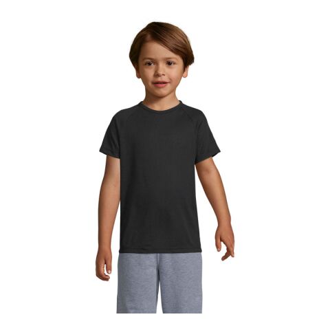 Werbeartikel SPORTY KINDERT-SHIRT 140g | schwarz | mit Logo bedrucken