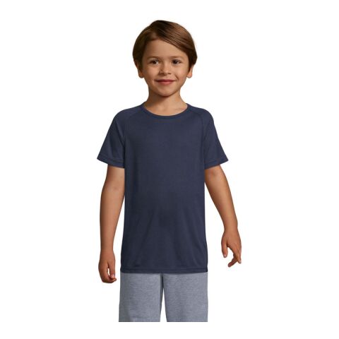 Werbeartikel SPORTY KINDERT-SHIRT 140g – navy blau – XL – mit Logo bedruckt